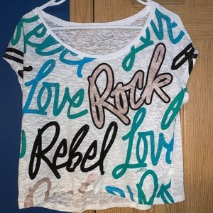 Semi see through t-shirt from Justice